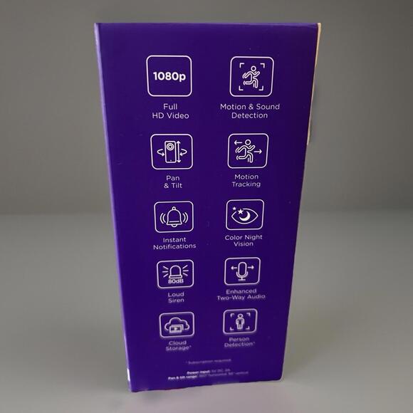 Roku Smart Camera 360°SE Motion Detection 2way Audio Tilt - Picture 2 of 4